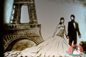Рисование песком: шоу для необыкновенной свадьбы