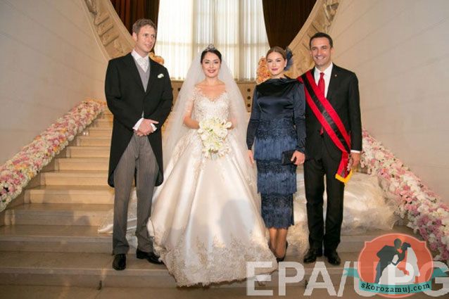 Опубликованы фото с долгожданной свадьбы принца Леки II и Элии Захарии